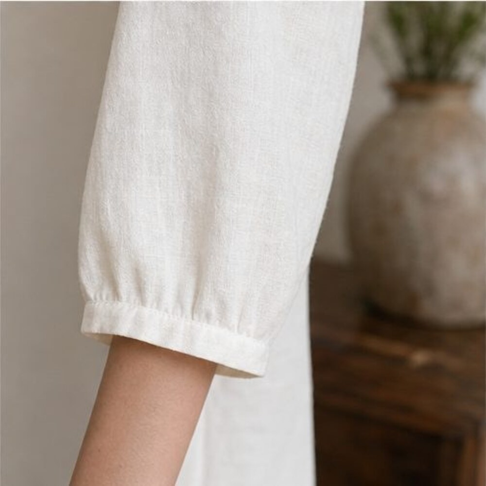Ivory Ruffle Blouse - Picture 5 of 6